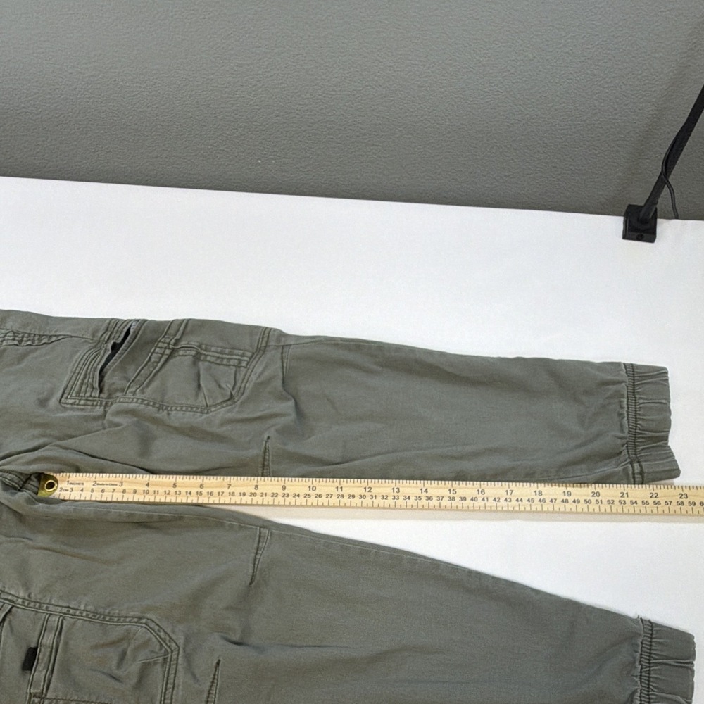 Wrangler Boys Green Solid Cargo Jogger Pants Drawstring Elastic Waist 12 - Picture 6 of 13